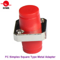 FC Simplex quadratischer Metallfaseroptik-Adapter